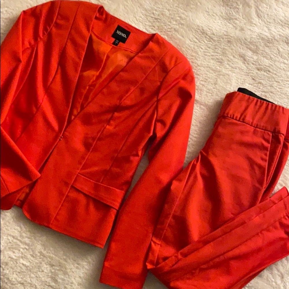 XOXO suit, blazer size s and slacks size 0
